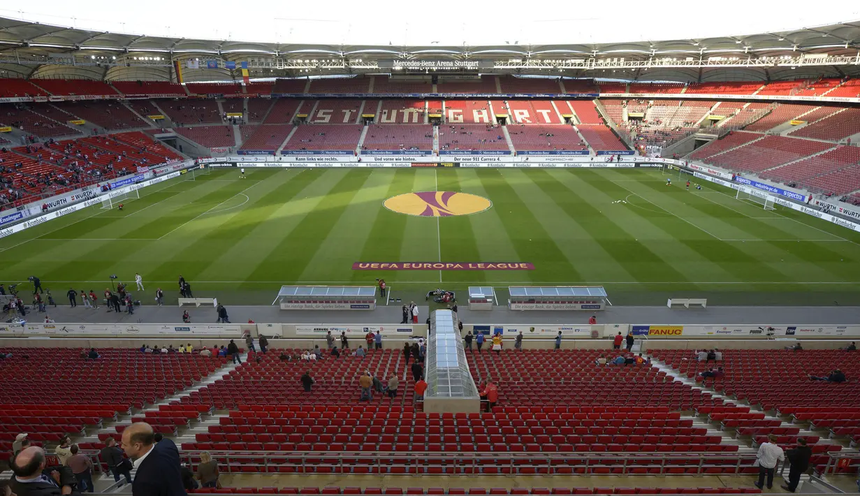 Pada gelaran Euro 2020 nanti, National Arena akan mementaskan 4 partai, yaitu 3 partai di babak penyisihan grup C dan 1 partai di babak 16 besar. (AFP/Thomas Kienzle)