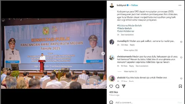 Kondisi Medan Zoo Makin Memprihatinkan, Akun Instagram Bobby Nasution Diserbu Warganet