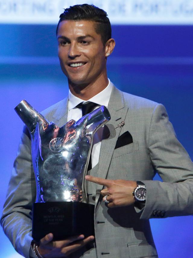 Lewati Rekor Messi, Ronaldo Raih Pemain Terbaik UEFA untuk Ketiga Kalinya
