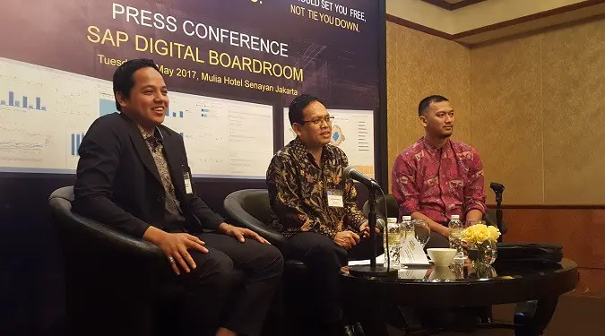 Konferensi pers Digital Boardroom di Jakarta. Liputan6.com/Dewi Widya Ningrum