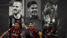 Andre Silva, Leonardo Bonucci dan Mario Balotelli. (Bola.com/Dody Iryawan)