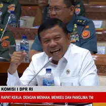 Wakil Menteri Pertahanan (Wamenhan) Muhammad Herindra saat rapat Komisi I DPR, Jakarta. (Tim News).