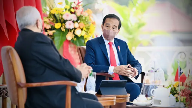 Jokowi Terima Presiden Timor Leste Ramos Horta di Istana Kepresidenan Bogor