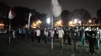 Semarakkan HUT ke-70 RI, lomba Hormat Bendera 17 Jam digelar di Bogor. (Liputan6.com/Bima Firmansyah)