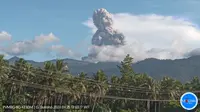 Gunung Dukono kembali mengalami erupsi pada Kamis sore (25/4/2024), pukul 17.00 WIT. (Liputan6.com/ Dok PVMBG)
