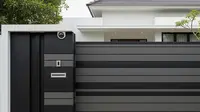 10 Model Pagar Tinggi Minimalis dengan CCTV Terintegrasi, Aman, Elegan, Modern