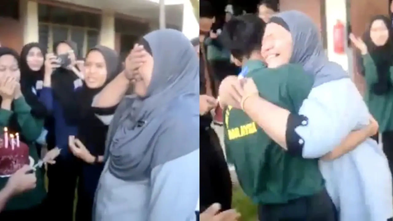 Murid Sekolah Ini Rayakan Ulang Tahun Guru dengan Cara Unik, Menegangkan