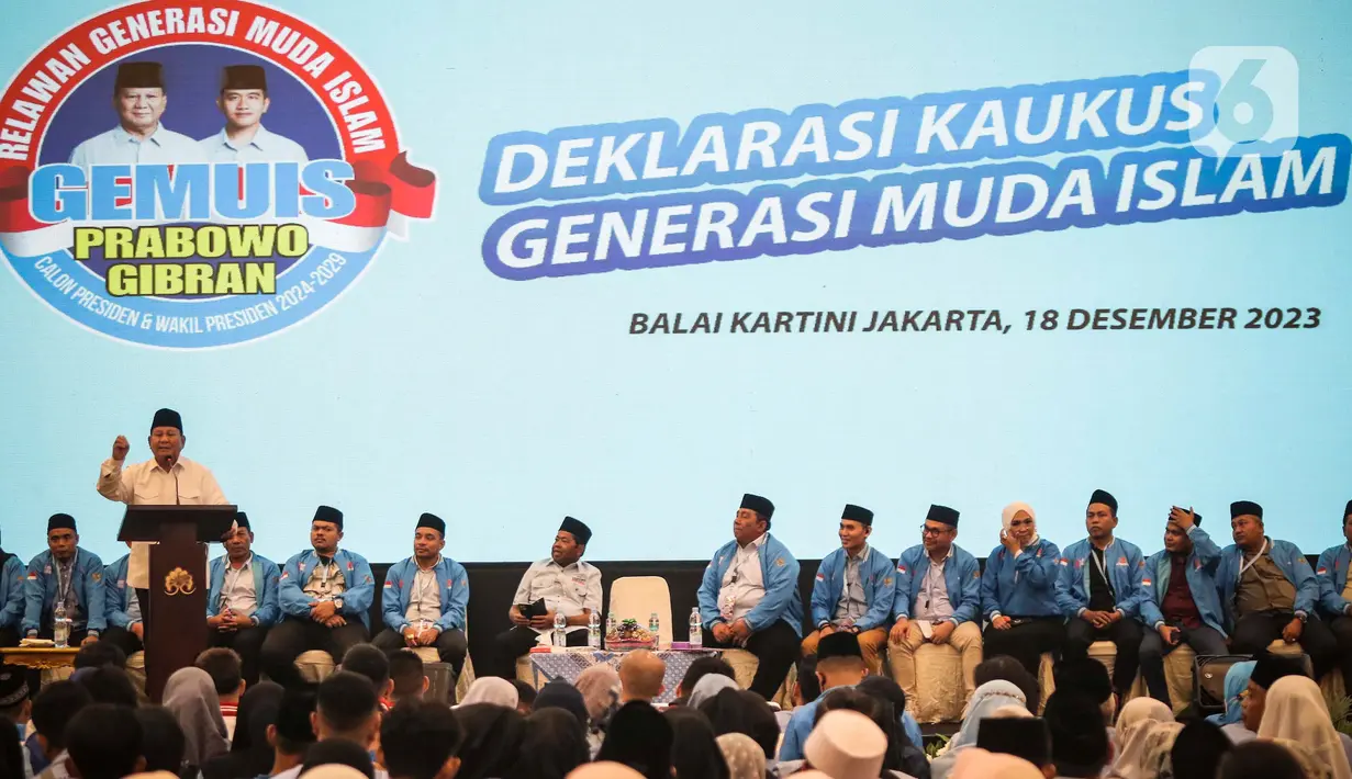 Prabowo Subianto Terima Dukungan dari Kaukus Generasi Muda Islam Foto