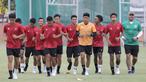 Pemain&nbsp;Timnas Indonesia U-20melakukan sesi latihan di Lapangan Thor, Surabaya jelang menghadapi Timnas Hongkong U-20 dalam Kualifikasi Piala Asia U-20 2023, Kamis (15/9/2022). (Bola.com/Ikhwan Yanuar)