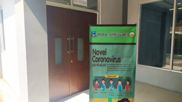 Sebuah ruangan isolasi khsus telah dipersiapkan RSUD dr. Slamet Garut, Jawa Barat, yang dipersiapkan bagi penderita virus Corona.