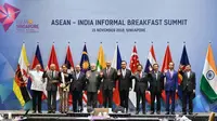 Presiden Joko Widodo dalam ASEAN-India Informal Breakfast Summit yang digelar di Suntec Convention Centre, Singapura, Kamis 15 November 2018. Dok Istana
