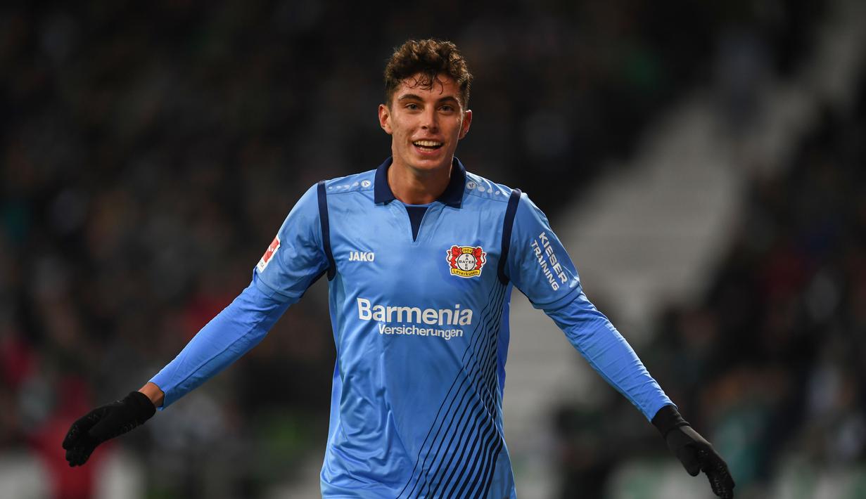 6. Kai Havertz (Bayern Leverkusen) - 3 gol dan 3 assist (AFP/Patrik Stollarz)