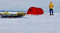 Colin O'Brady saat melintasi Antartika (Dok.Instagram/@colinobrady/https://www.instagram.com/p/Br_ip5OlYif/Komarudin)