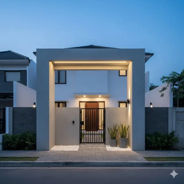 8 Model Gapura Depan Rumah Minimalis, Tampil Elegan dan Jadi Pusat Perhatian dari Gerbang Pertama
