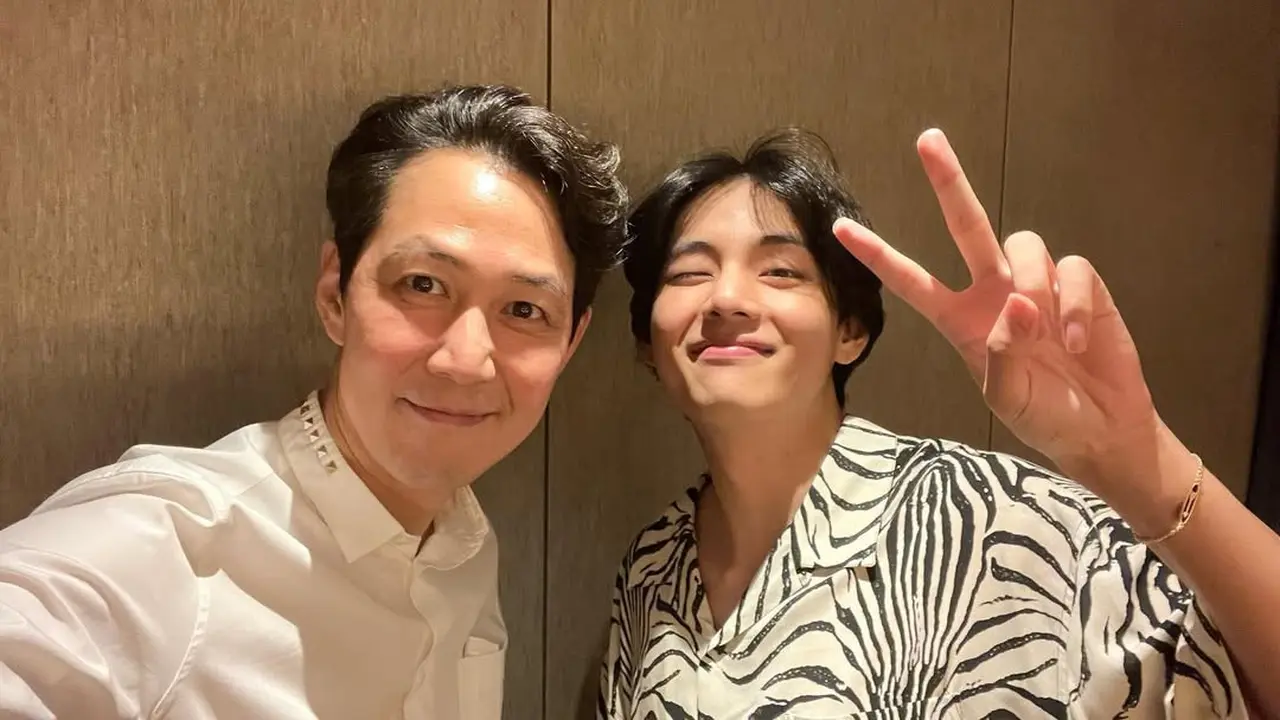 Lee Jung Jae dan V BTS. (Instagram/ from_jjlee)