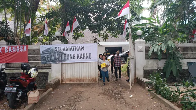 Rumah Guruh Sukarnoputra yang bakal disita Pengadilan Negeri Jakarta Selatan. (Merdeka)