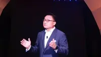 DJ Koh, Head of IT Mobile Communications Division Samsung Electronics, saat peluncuran Samsung Galaxy Note 10 dan Galaxy Note 10 Plus di New York, Amerika Serikat. Liputan6.com/Istiarto Sigit Nugroho.