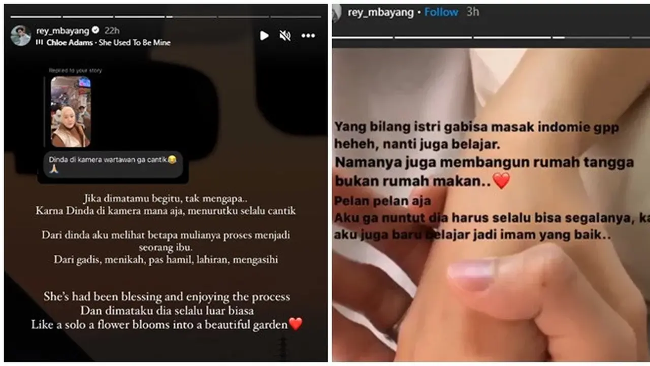 Istrinya Disebut Tak Cantik, Ini 6 Pembelaan Rey Mbayang saat Dinda Hauw Dibully