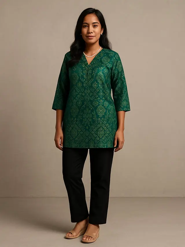 Kulit Sawo Matang Cocok Pakai Batik Warna Apa/Ilustrasi oleh AI