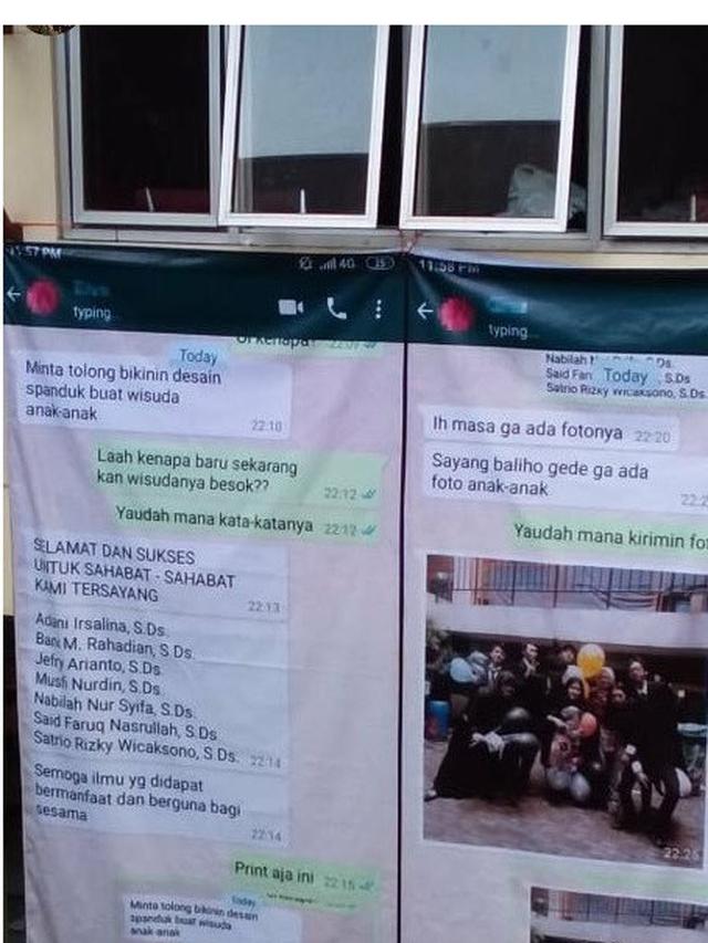 Spanduk Lucu Ucapan Wisuda Ini Nyeleneh dan Kreatif Abis