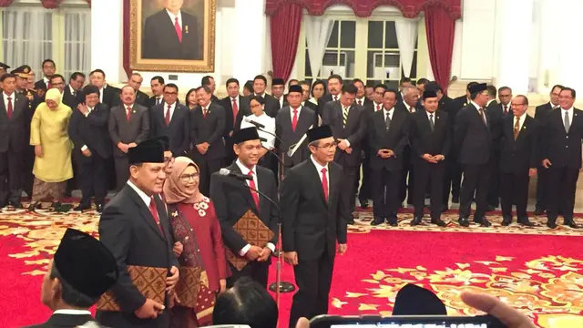 Pimpinan KPK periode 2019-2023 jelang pelantikan di Istana Negara.