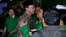 Suryadharma Ali mengungkapkan permintaan maafnya kepada seluruh kader PPP yang hadir dalam mukernas, Bogor, Kamis (24/4/2014) (Liputan6.com/Johan Tallo).