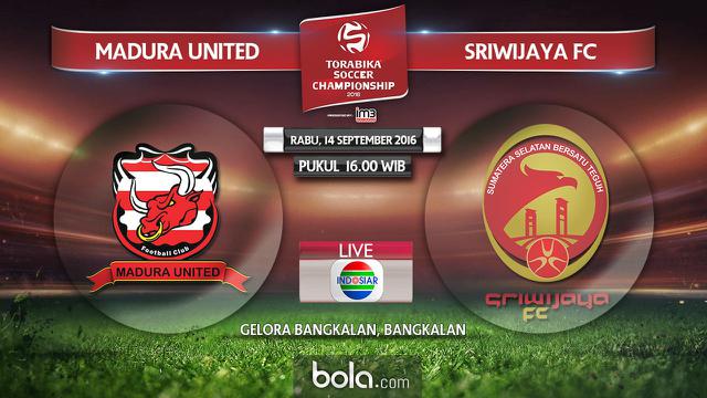 Madura United Vs Sriwijaya FC (Bola.com/Adreanus Titus)