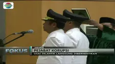 Bupati Buton Samsu Umar Abdul Samiun dan Wakil Bupati Buton La Bakry dilantik di Aula Kemendagri di Jakarta Pusat, Kamis 24 Agustus 2017.