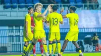 Timnas Malaysia U-23 sukses mengalahkan Timnas Indonesia U-23 pada laga perdana Grup B Piala AFF U-23 2023, Jumat (18/8/2023) malam WIB. (Instagram/@famalaysia)