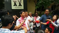 Perwakilan Solidaritas Merah Putih atau Solmet saat di Polda Metro Jaya. (Liputan6.com/Nanda Perdana Putra)