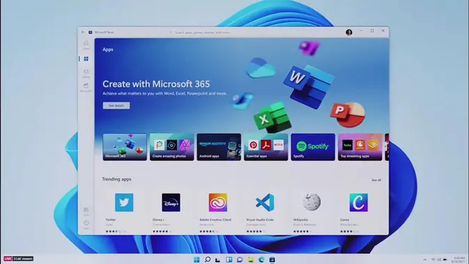 Tampilan Baru Microsoft Store Windows 11. (Microsoft Store)