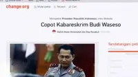 Di Situs Ini Ribuan Orang Tandatangani Petisi Pencopotan Buwas