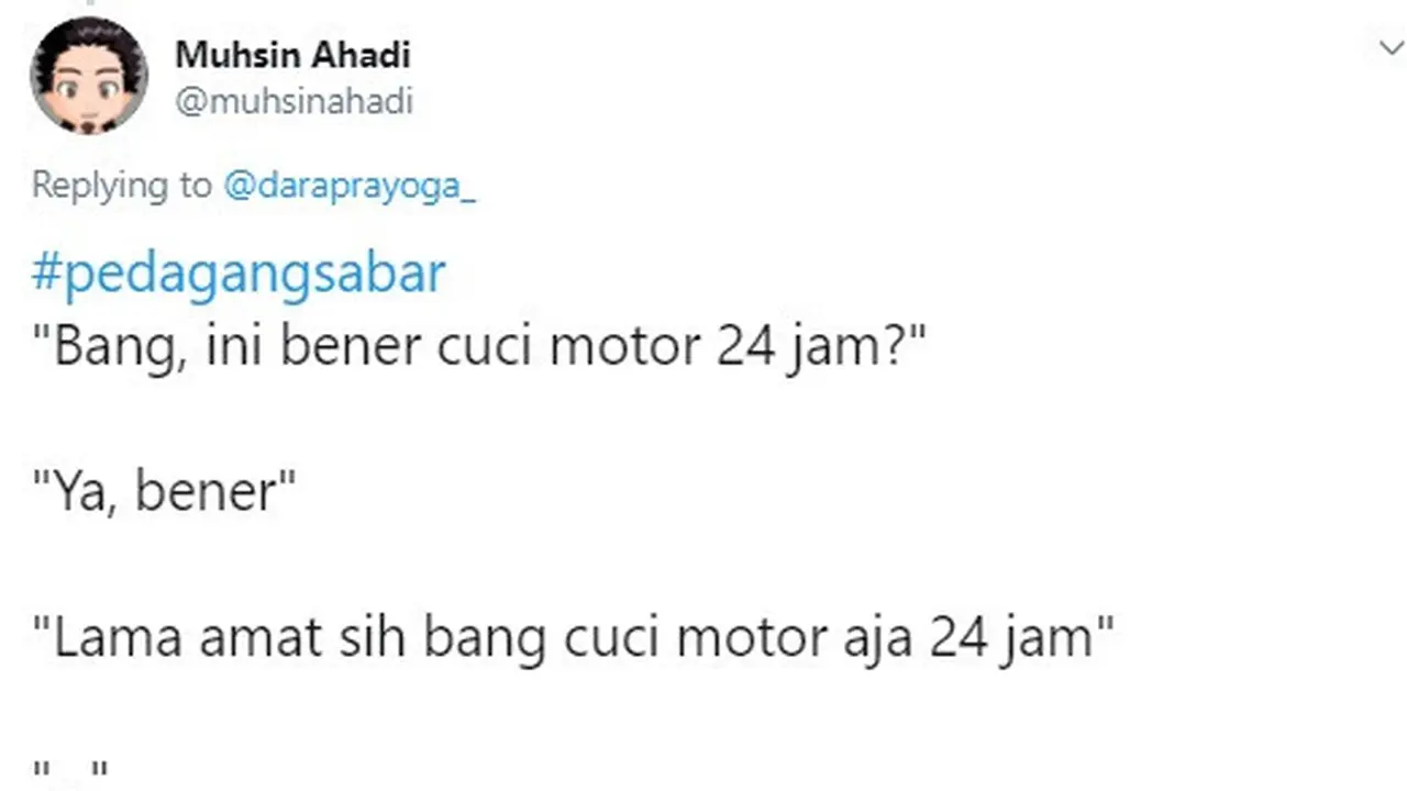 pedagang sabar
