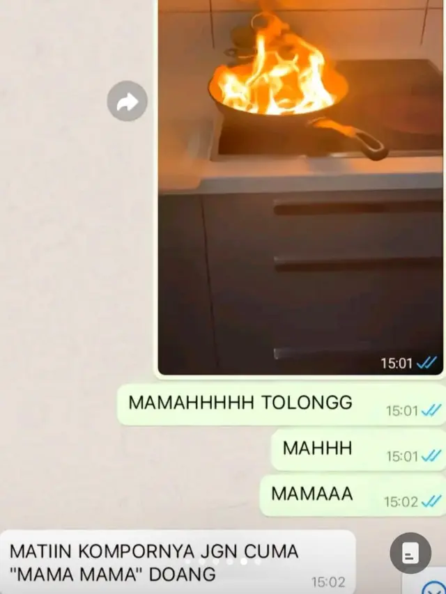 Chat Anak Mama Gagal Masak
