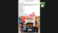 Hoaks Undian Berhadiah Catut Bank BNI, Awas Jangan Tertipu