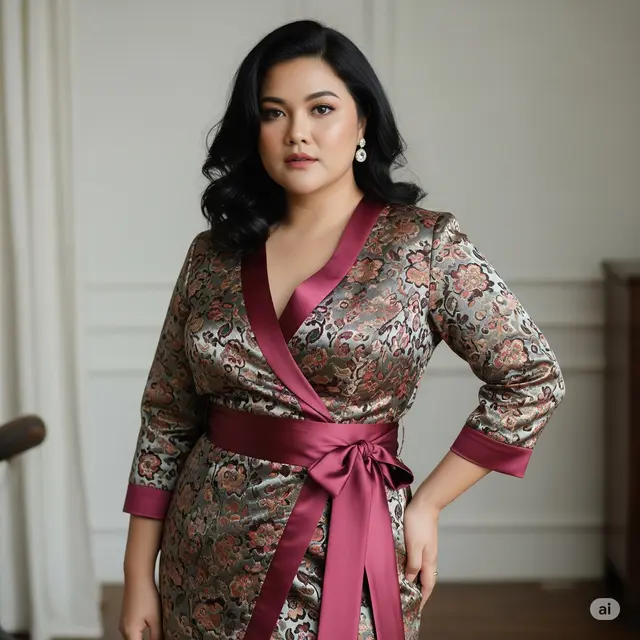 10 Model Dress Batik untuk Orang Gemuk dan Pendek, Rahasia Tampil Lebih