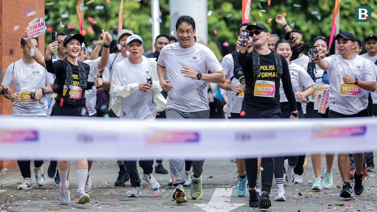 Foto: Menkeu Purbaya Ikut Ramaikan Lintasan, Run for Journalism 2025 Berlangsung Meriah