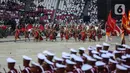 Polda Metro Jaya menyiapkan sebanyak 1.777 personel gabungan untuk pengamanan perayaan HUT ke-77 Bhayangkara. (Liputan6.com/Johan Tallo)