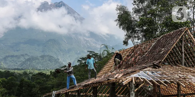 Aktivitas Warga dibawah Kaki Gunung Merapi