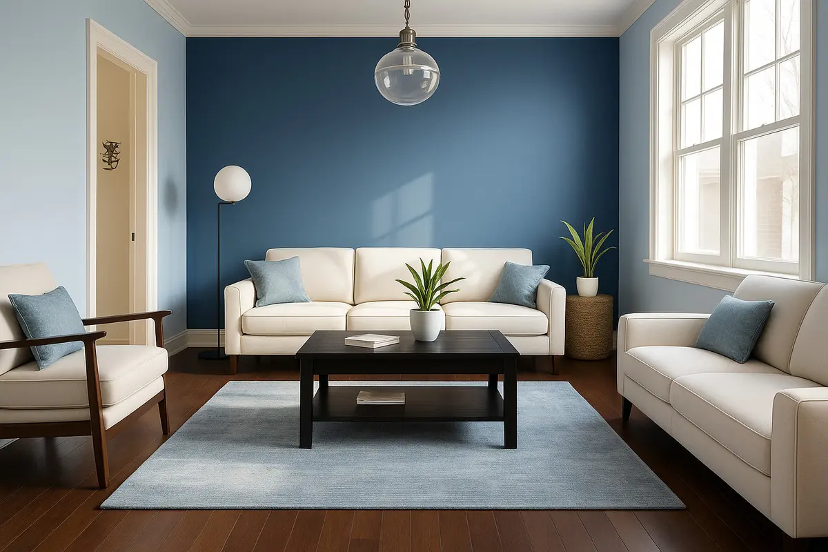 Gradasi Warna Rumah Biru-Putih: Keanggunan Modern Klasik