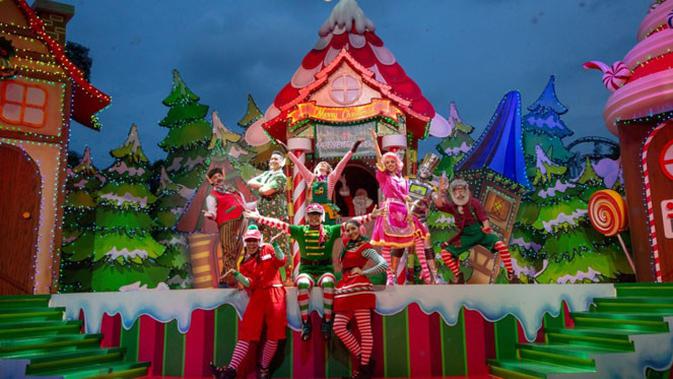 A Universal Christmas di Universal Studios Singapore.