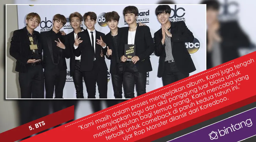 Bikin Heboh, 5 Comeback K-Pop Ini Sangat Dinanti. (Foto: AP Exchange/Bintang.com, Desain: Nurman Abdul Hakim/Bintang.com)