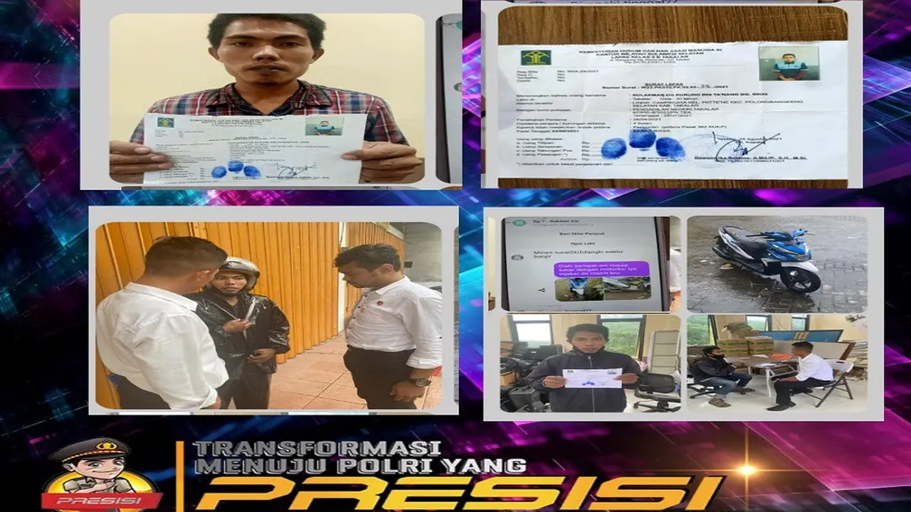 Unit 4 Subdit 5 Tipidsiber Dit Reskrimsus Polda Sulsel berhasil menangkap garong motor lewat patroli medsos (Liputan6.com/ Eka Hakim)