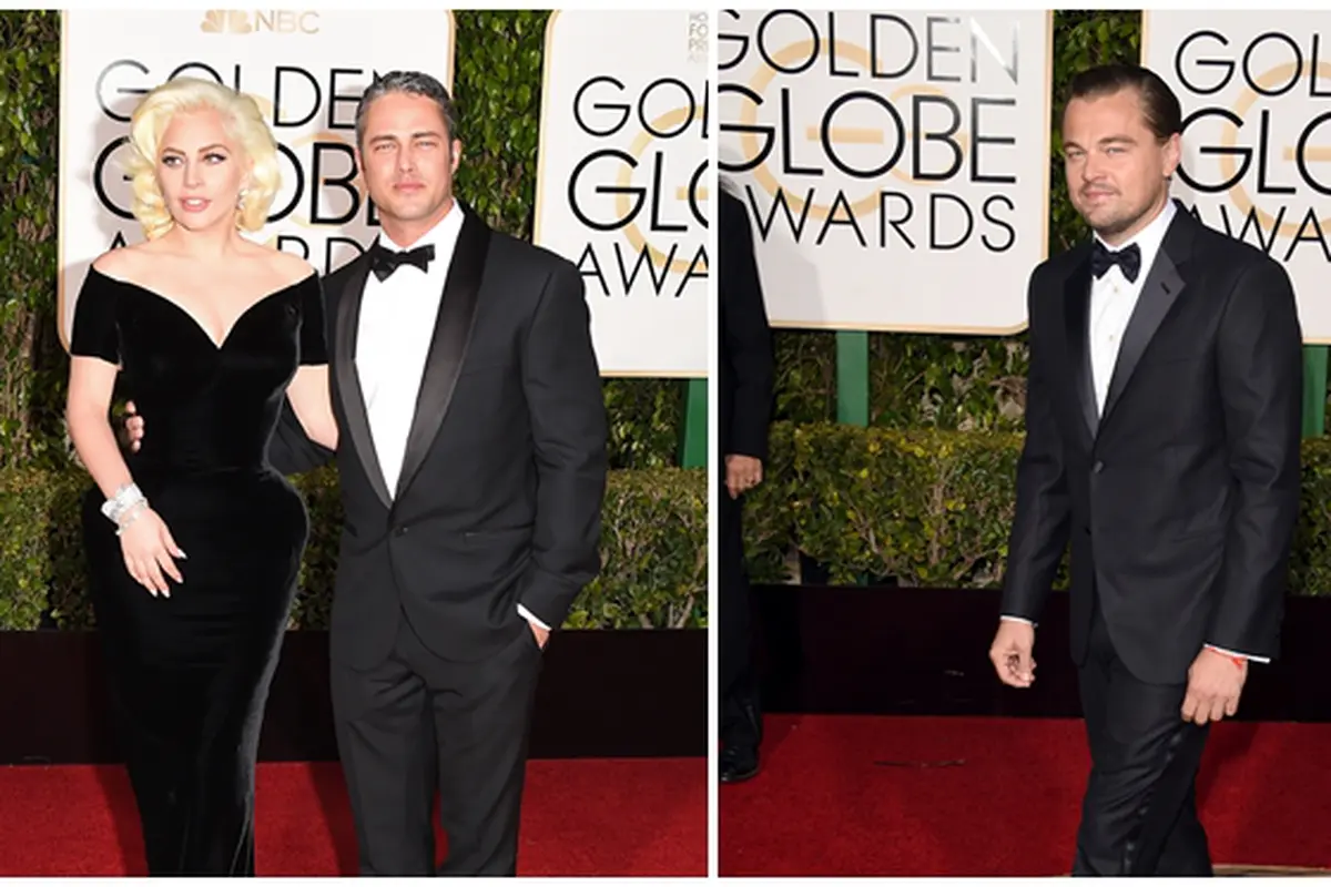Lady Gaga, Taylor Kinney, dan Leonardo DiCaprio
