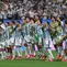 Pemain Timnas Argentina merayakan kemenangan setelah memenangkan pertandingan babak 16 besar Piala Dunia 2026 antara Argentina dan Mesir di Stadion Atlanta, Atlanta, pada 7 Juli 2026. (Odd ANDERSEN/AFP)