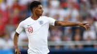 Marcus Rashford dinilai tidak tampil maksimal ketika Inggris berhadapan dengan Belgia. (AFP/Ozan Kose)