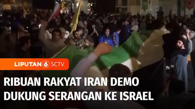 Serangan balas dendam terhadap Israel didukung penuh oleh rakyatnya. Ribuan warga Iran turun ke jalan dan mengekspresikan dukungan mereka terhadap Palestina.