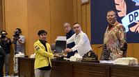 Wakil Ketua DPR RI Sufmi Dasco Ahmad menyampaikan permintaan maaf kepada mahasiswa atas  kesalahan para anggota dan pimpinan DPR RI sebagai wakil rakyat. (Liputan6/Delvira Hutabarat)