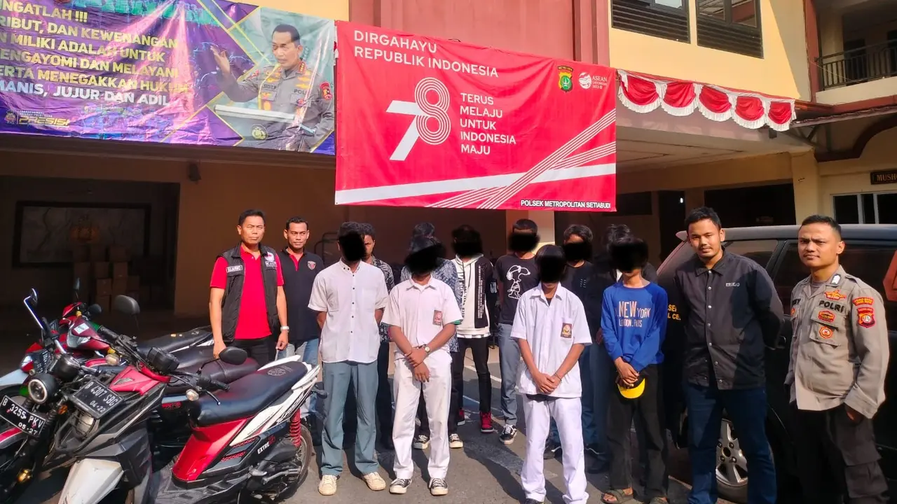 Selesai Upacara HUT ke-78 RI Malah Tawuran, 10 Pelajar di Jaksel Diamankan Polisi