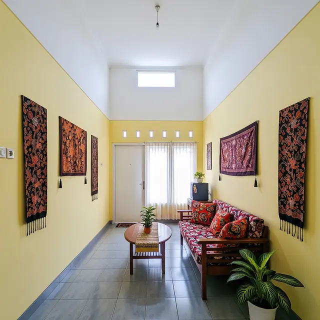 9 Model Ruang Tamu Sempit Ceiling Tinggi agar Terlihat Lapang